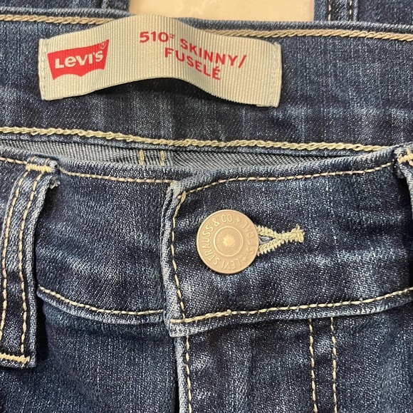 LEVIS 510 DISTRESSED SKINNY JEANS - Picture 6 of 7